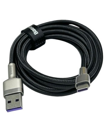  Usb Кабель-зарядка TYPE-C Baseus Cafule Series Metal Data Cable 2м (CAKF000201) 66W черный