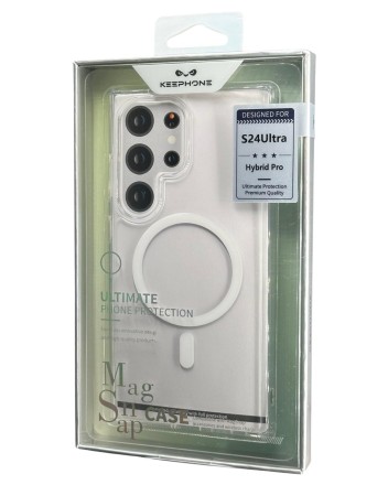  Накладка для Samsung Galaxy S24 Ultra Keephone Hybrid Pro Magsnap прозрачный