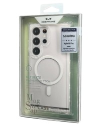 Накладка для Samsung Galaxy S24 Ultra Keephone Hybrid Pro Magsnap прозрачный