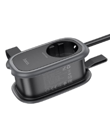  Сетевой фильтр HOCO NS7 1 розетка/2USB/1C 1.1м черный