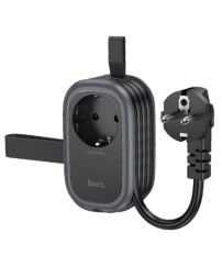 Сетевой фильтр HOCO NS7 1 розетка/2USB/1C 1.1м черный