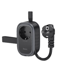 Сетевой фильтр HOCO NS7 1 розетка/2USB/1C 1.1м черный