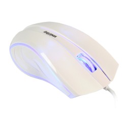 Мышь проводная с подсветкой Smartbuy ONE 338 USB/DPI 1200/3 кнопки/LED/1.4м (SBM-338-W) белая