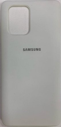 Накладка для Samsung Galaxy A91/M80S/S10 Lite Silicone cover белая