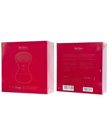  Аппарат для ультразвуковой чистки и массажа лица BeGlow Tia Rouge Limited Edition красный