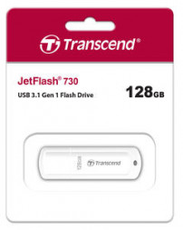 3.1 USB флеш накопитель Transcend 128GB JetFlash 730 белый