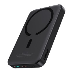 Powerbank с беспроводной зарядкой Baseus Magnetic Mini Air Slim 10000mAh 20W (P10059001113-00) черны