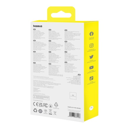  Powerbank с беспроводной зарядкой Baseus Magnetic Mini Air Slim 10000mAh 20W (P10059001113-00) черны