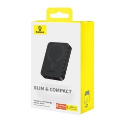 Powerbank с беспроводной зарядкой Baseus Magnetic Mini Air Slim 10000mAh 20W (P10059001113-00) черны
