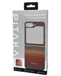 Накладка для Samsung Galaxy Z Flip 6 Pitaka Premium Woven Case (Sunset)