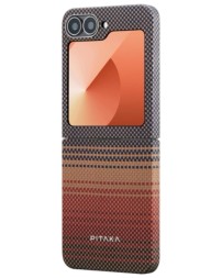 Накладка для Samsung Galaxy Z Flip 6 Pitaka Premium Woven Case (Sunset)
