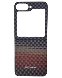 Накладка для Samsung Galaxy Z Flip 6 Pitaka Premium Woven Case (Sunset)
