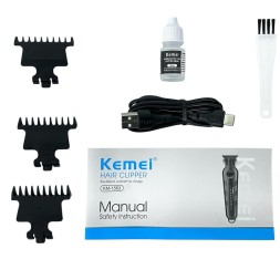 Машинка для стрижки волос Kemei KM-1563 черная