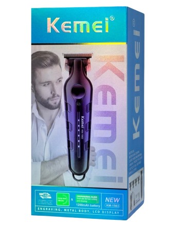  Машинка для стрижки волос Kemei KM-1563 черная