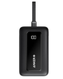 Powerbank Anker Zolo (1688) 10000mAh 30W 1USB/1C с проводом Type-C черный