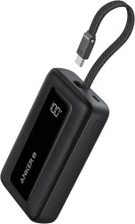 Powerbank Anker Zolo (1688) 10000mAh 30W 1USB/1C с проводом Type-C черный