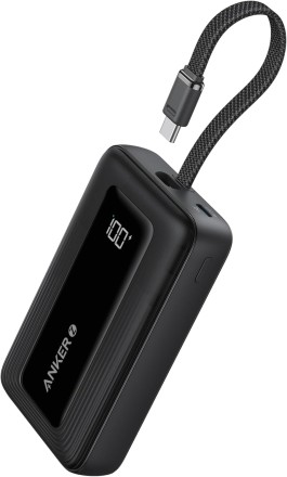  Powerbank Anker Zolo (1688) 10000mAh 30W 1USB/1C с проводом Type-C черный