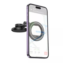 Держатель в автомобиль на торпеду Hoco H77 магнитный серый