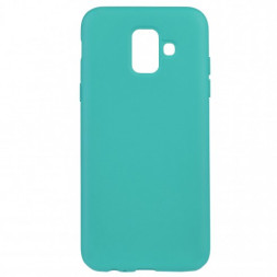 Накладка для Samsung Galaxy A6 Plus (2018) Silicone cover зеленая