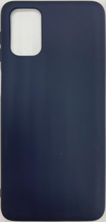 Накладка для Samsung Galaxy M31S Silicone cover без логотипа темно-синяя