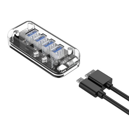  USB-хаб Orico F4U-U3 USB3.0x4 черный