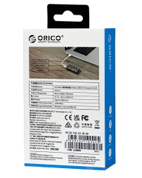 USB-хаб Orico F4U-U3 USB3.0x4 черный