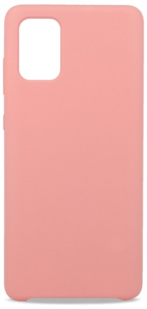 Накладка для Samsung Galaxy A71 Silicone cover розовая