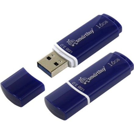  3.0 USB флеш накопитель Smartbuy 16GB Crown (SB16GBCRW-Bl) синий
