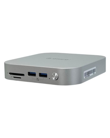  Док-станция + хаб Orico M49P для 1 SSD M.2 USB3.2x2/USB2.0x2/AUX/Mic/MicroSD/TF/Mac Mini 2024 серебр