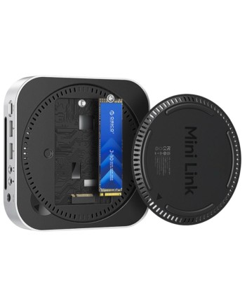  Док-станция + хаб Orico M49P для 1 SSD M.2 USB3.2x2/USB2.0x2/AUX/Mic/MicroSD/TF/Mac Mini 2024 серебр