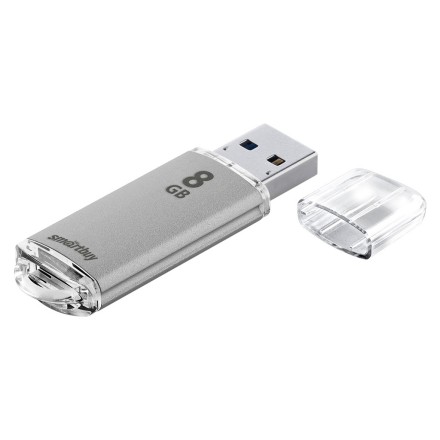  USB флеш накопитель Smartbuy 8GB V-Cut Silver (SB8GBVC-S)
