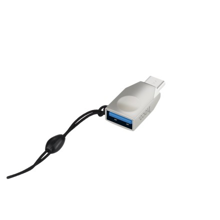  OTG Type-C (папа) на USB3.0 (мама) Hoco UA9 серебристый