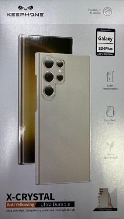 Накладка для Samsung Galaxy S24 Plus Keephone X-Crystal Anti Yellowing прозрачный
