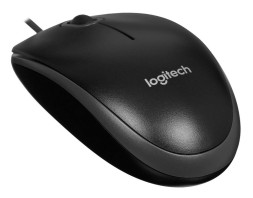 Комплект клавиатура+мышь проводная Logitech MK120 RU черный