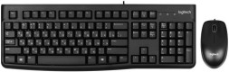 Комплект клавиатура+мышь проводная Logitech MK120 RU черный