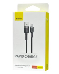 Usb Кабель-зарядка Type-C Baseus Cafule 3м (CATKLF-UG1) 2A черный