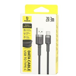Usb Кабель-зарядка Type-C Baseus Cafule 3м (CATKLF-UG1) 2A черный