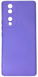 Накладка для Huawei Honor 70 5G Silicone cover без логотипа лаванда