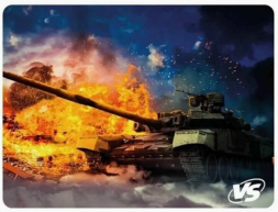 Perfeo Коврик для компьютерной мыши &quot;Tanks&quot;, Рис.2 (240*320*3 мм), ткань+резиновое основание