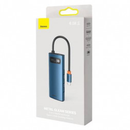 USB-C хаб Baseus Metal Gleam 6в1 (WKWG000003) синий