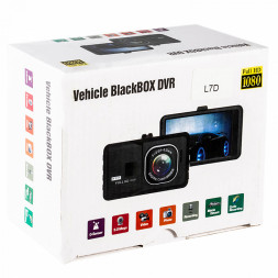 Автомобильный видеорегистратор L7D 3.0&quot;/600mAh/MicroSD до 32GB/FullHD 1080p черный