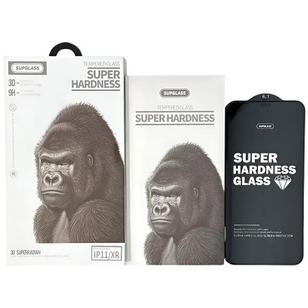  Защитное стекло для i-Phone 11/XR 6.1&quot; Supglass XC-11 3D чёрное