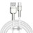  Usb Кабель-зарядка TYPE-C Baseus Cafule Series Metal Data Cable 2м (CAKF000202) 66W белый