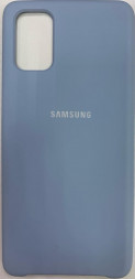 Накладка для Samsung Galaxy M51 Silicone cover серо-голубая