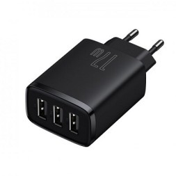 Сетевое зар. устр. Baseus Compact 17W 3USB CCXJ020101 черное
