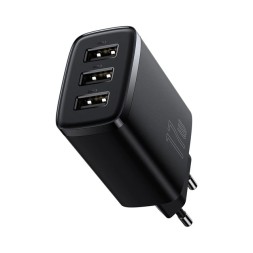 Сетевое зар. устр. Baseus Compact 17W 3USB CCXJ020101 черное