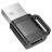 Переходник Hoco UA31D USB (папа) на USB-C (мама) черный
