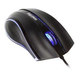 Мышь проводная с подсветкой Smartbuy ONE 338 USB/DPI 1200/3 кнопки/LED/1.4м (SBM-338-K) черная