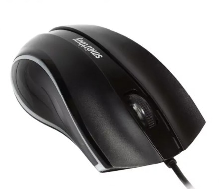  Мышь проводная с подсветкой Smartbuy ONE 338 USB/DPI 1200/3 кнопки/LED/1.4м (SBM-338-K) черная