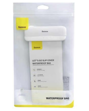  Водонепроницаемый чехол Baseus Let&#039;s Go Slip Cover Waterproof Bag 7.2&quot; (ACFSD-D02) белый